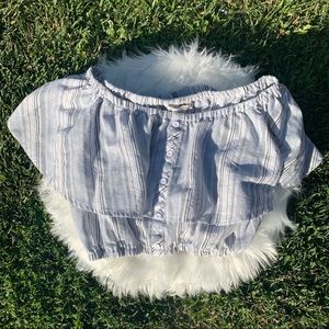 Flounce Crop Top